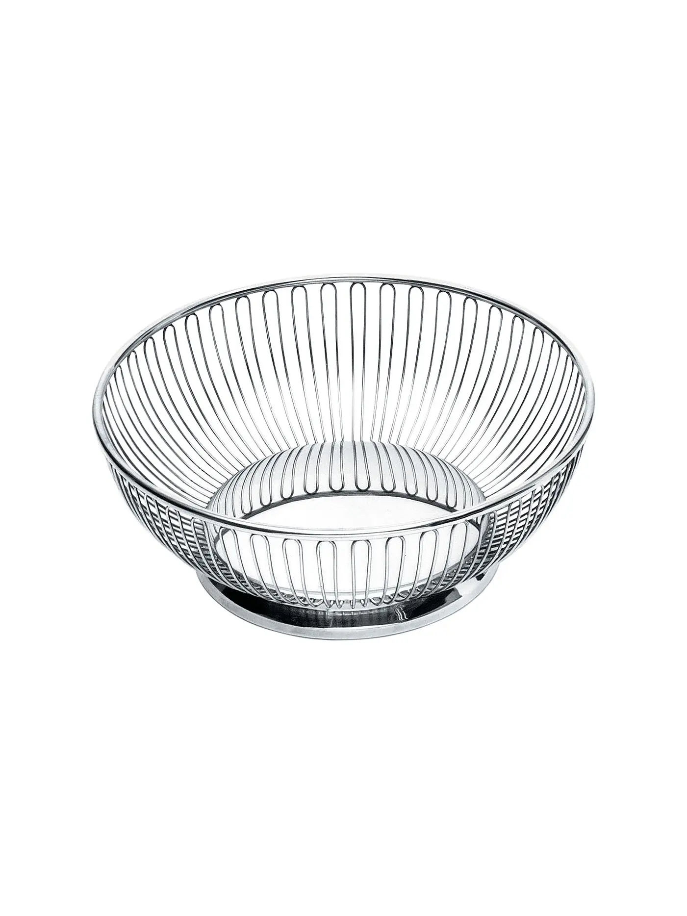 ALESSI | Drahtkorb Rund 20cm Edelstahl  | silber