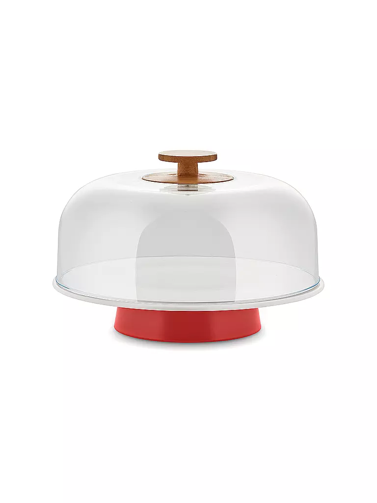 ALESSI | Etagere Mattina 32cm Rot/Bambus | rot