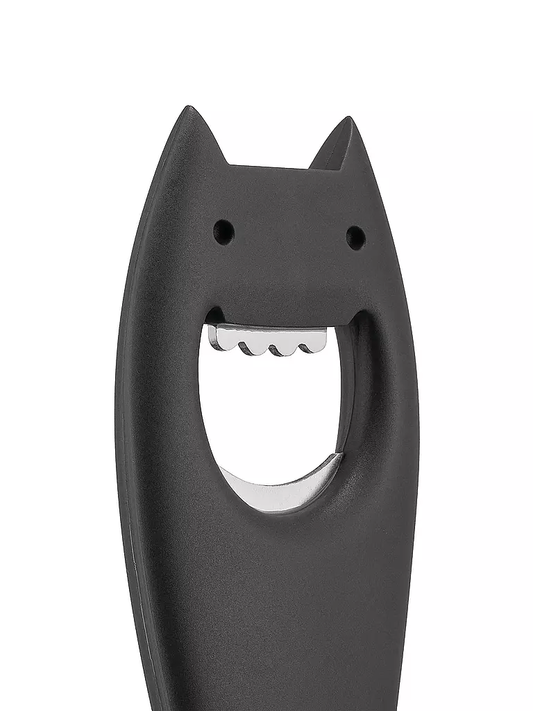 ALESSI | Flaschenöffner Diabolix Schwarz 18cm | rot