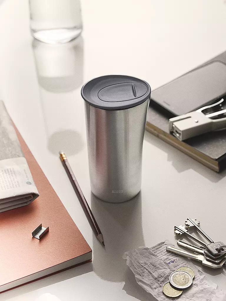 ALESSI | Isolierbecher - Thermosbecher BURI Edelstahl | dunkelgrün