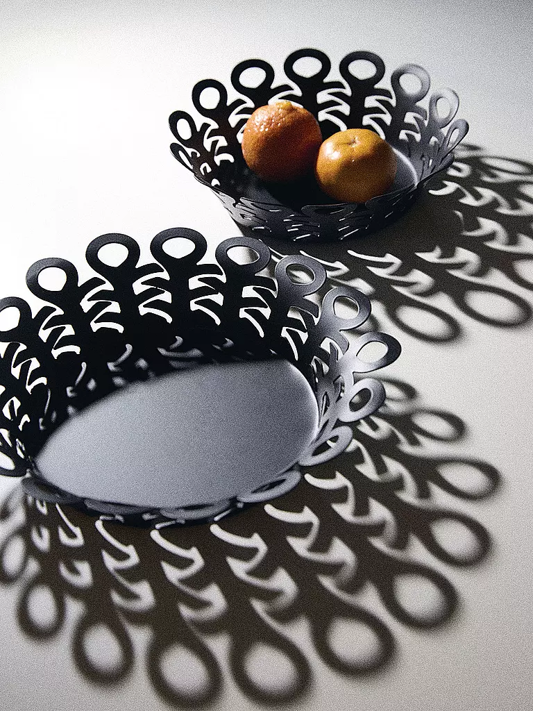 ALESSI | Korbschale VIMINI 27cm Edelstahl Epoxi. Schwarz | schwarz