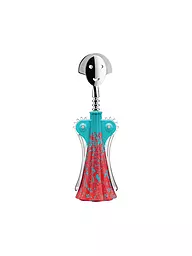 ALESSI | Korkenzieher ANNA-G LIQUID Blau/Rot | hellblau