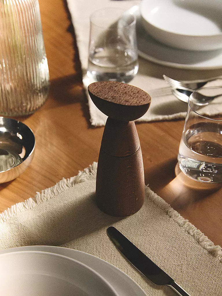 ALESSI | Salz-, Pfeffer- und Gewürzmühle OAXACA Holz/Braun | braun