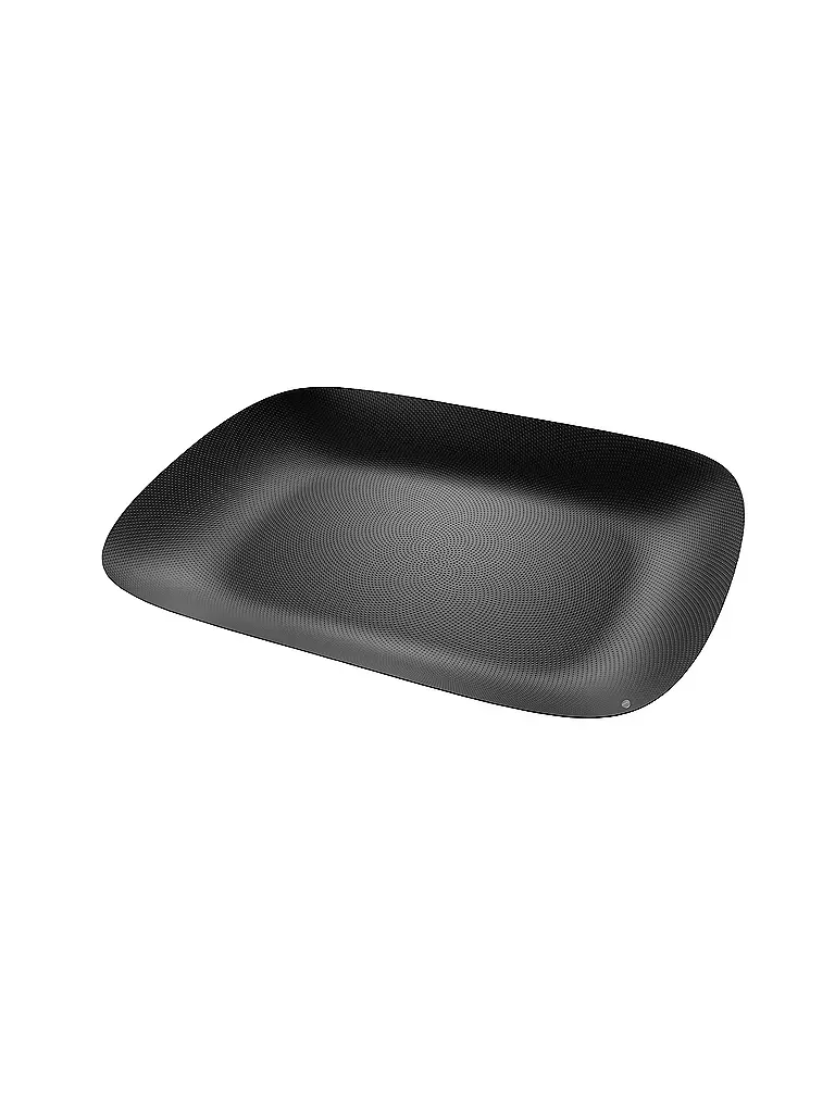 ALESSI | Tablett Moire 45 x 34cm Schwarz | schwarz