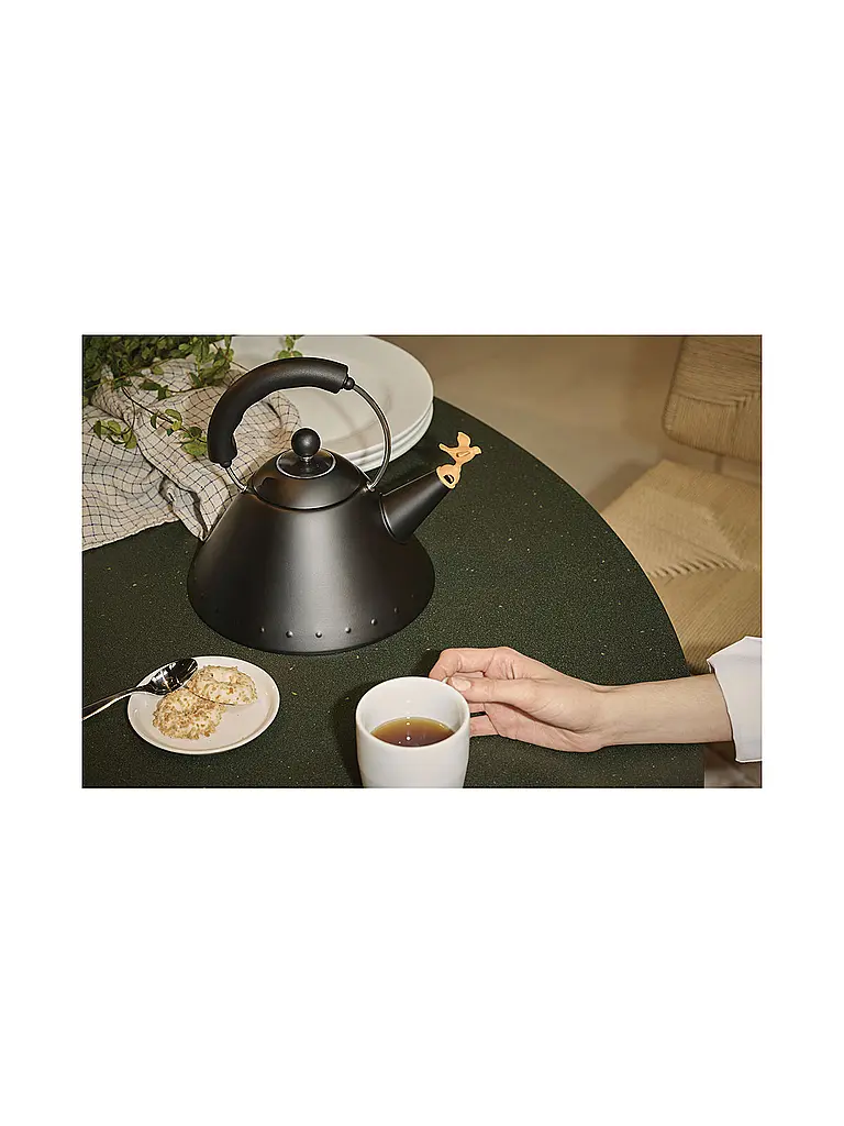 ALESSI | Wasserkessel 2l Michael Graves Schwarz | Schwarz