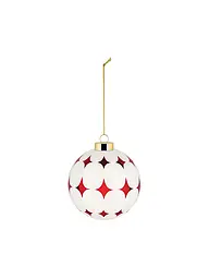 ALESSI | Weihnachtsbaumkugel 9cm DELIGHT Weiss/Rot | Rot