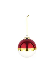 ALESSI | Weihnachtsbaumkugel 9cm DELIGHT Weiss/Rot | Rot