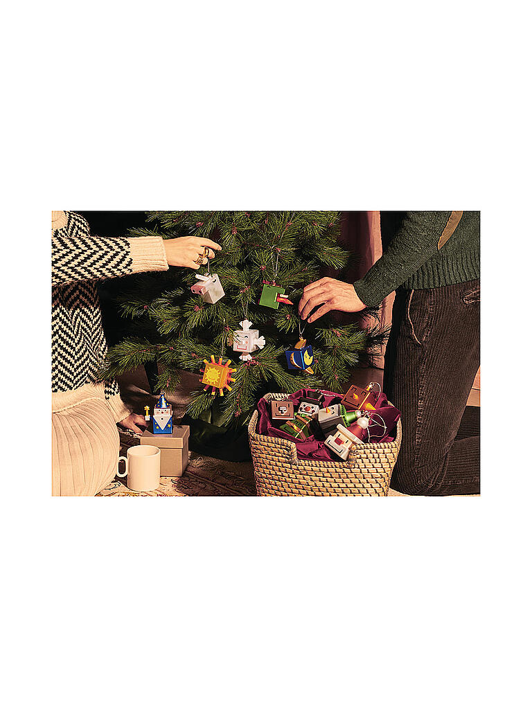 ALESSI | Weihnachtsschmuck - Weihnachts Ornament Cubomago | bunt