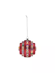 ALESSI | Weihnachtsschmuck  PRISM 11cm Gold/Dek. | rot