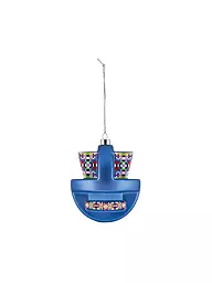ALESSI | Weihnachtsschmuck  PRISM 11cm Gold/Dek. | blau