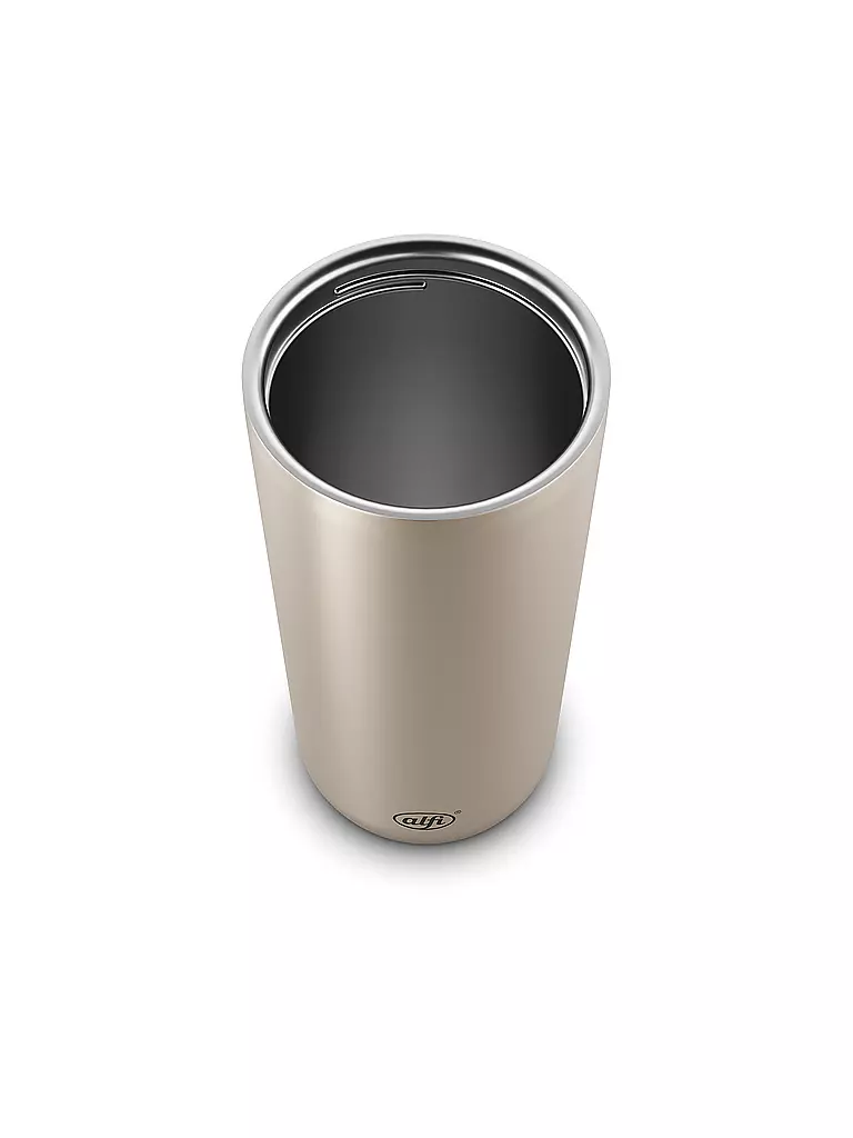 ALFI | Coffee to go-Becher 0,38l MUG PRO Champagne | silber