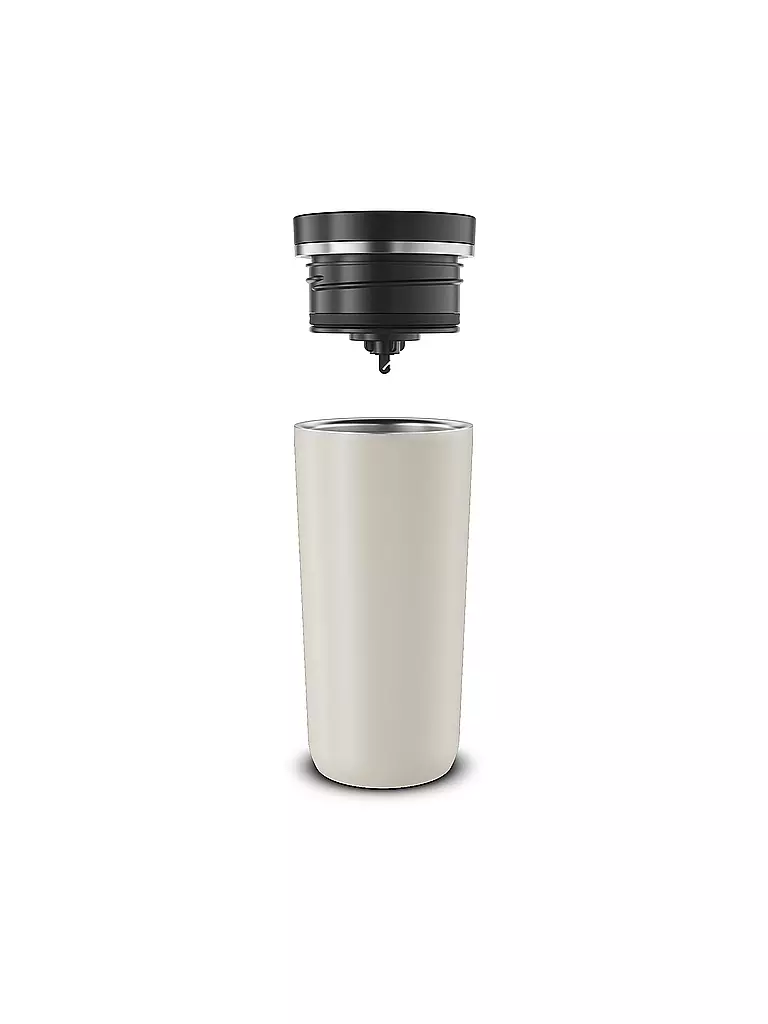 ALFI | Coffee to go-Becher 0,38l MUG PRO Matt Beige | silber