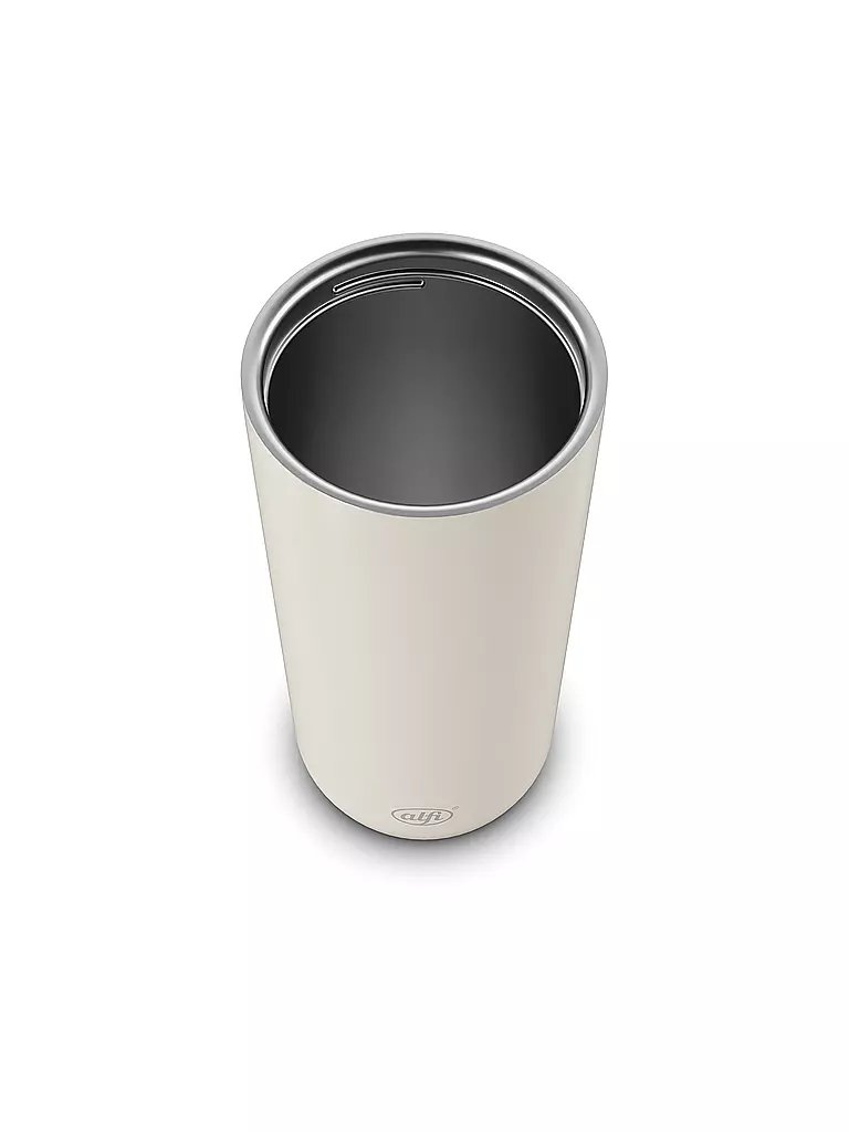 ALFI | Coffee to go-Becher 0,38l MUG PRO Matt Beige | silber