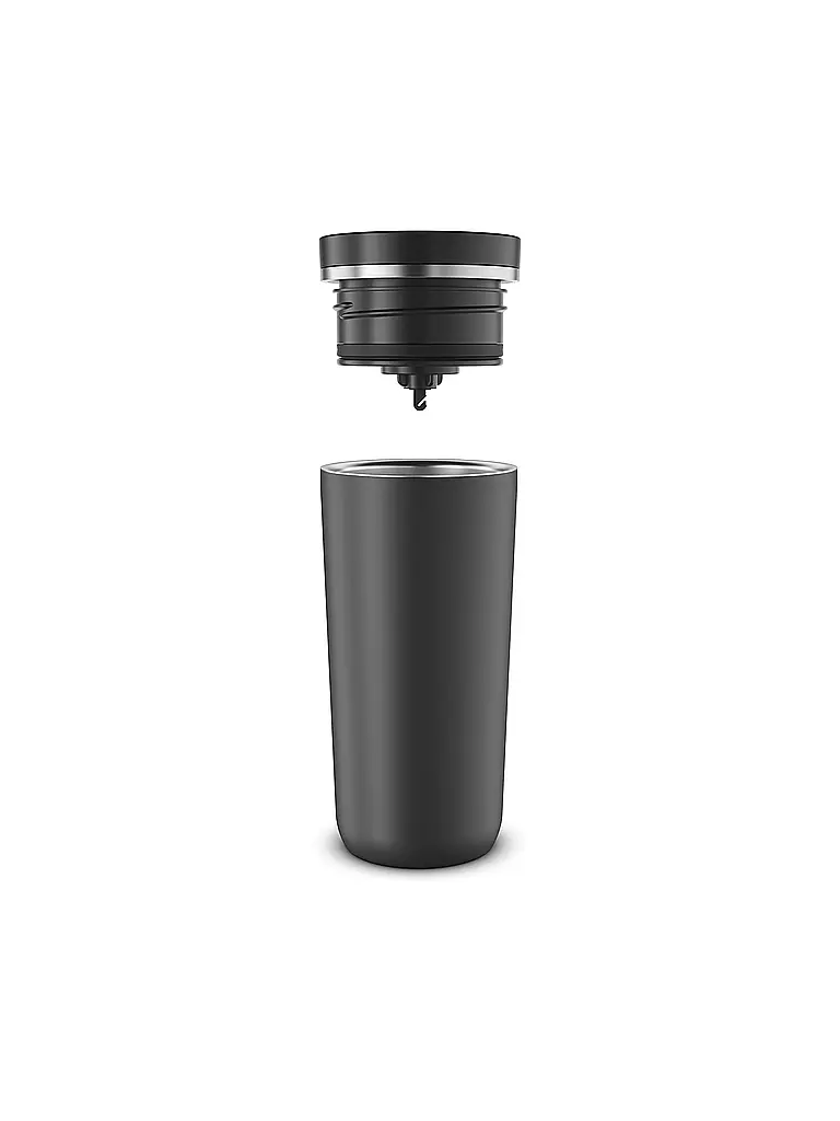 ALFI | Coffee to go-Becher 0,38l MUG PRO Matt Schwarz | silber
