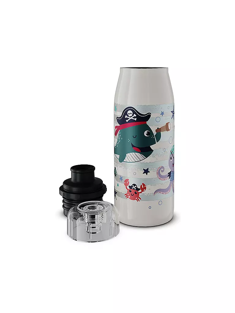 ALFI | Isolierflasche - Thermosflasche Kids 0,35l Brave Pirates | weiss