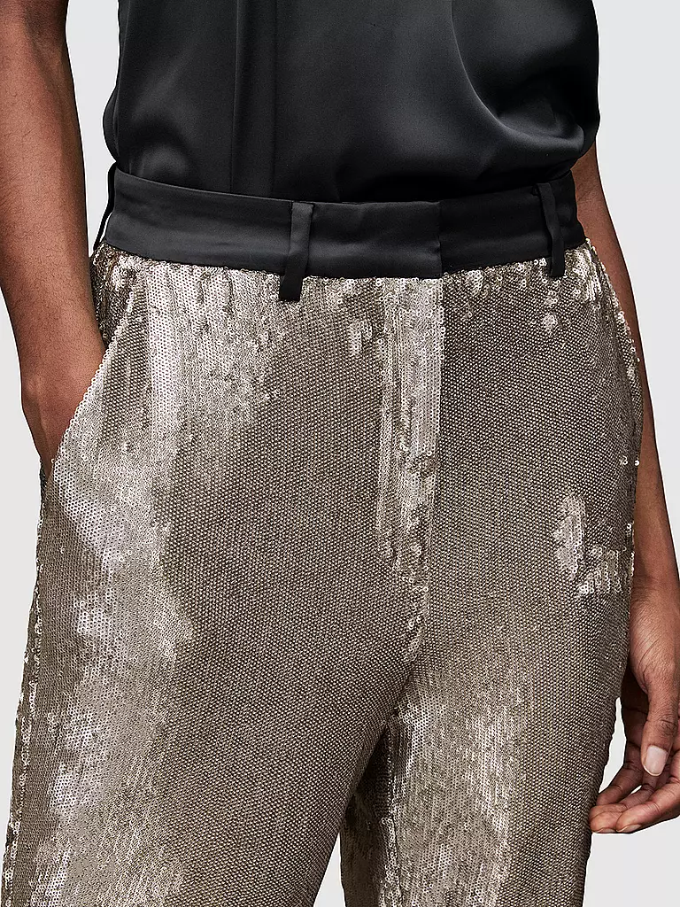 ALLSAINTS | Hose LEIGH SEQUIN | silber