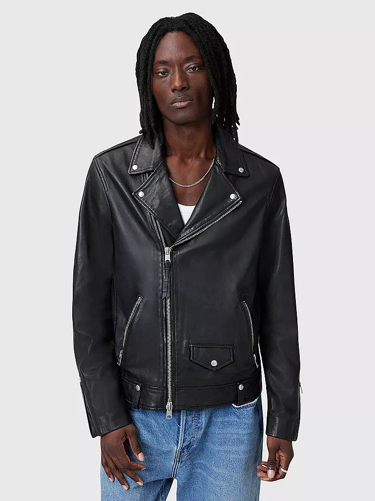 ALLSAINTS | Lederjacke Milo | schwarz