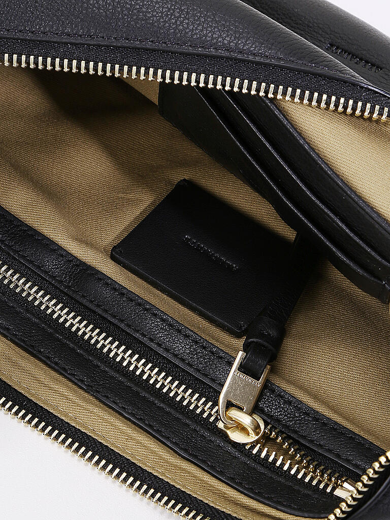 ALLSAINTS | Ledertasche - Umhängetasche Half Moon | schwarz