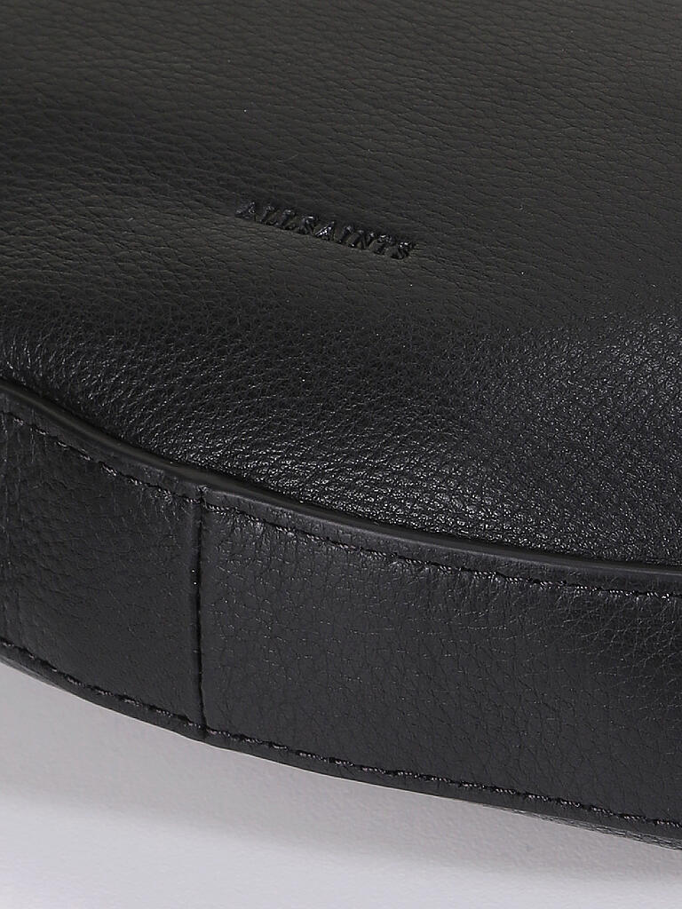 ALLSAINTS | Ledertasche - Umhängetasche Half Moon | schwarz