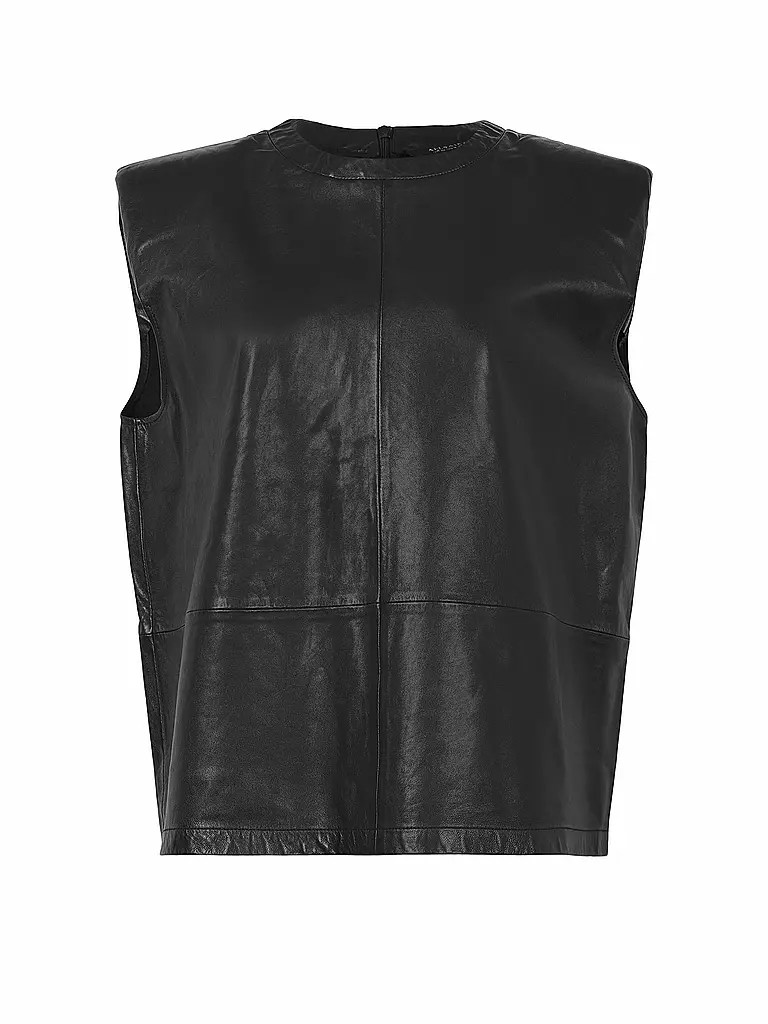ALLSAINTS | Ledertop MIKA | schwarz