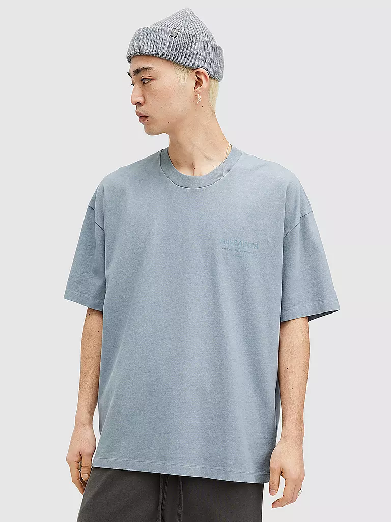 ALLSAINTS | T-Shirt UNGROUND | blau