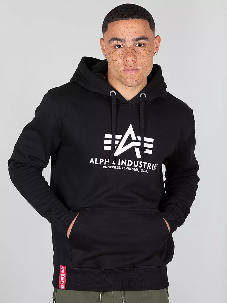 ALPHA INDUSTRIES | Kapuzensweater - Hoodie  | schwarz