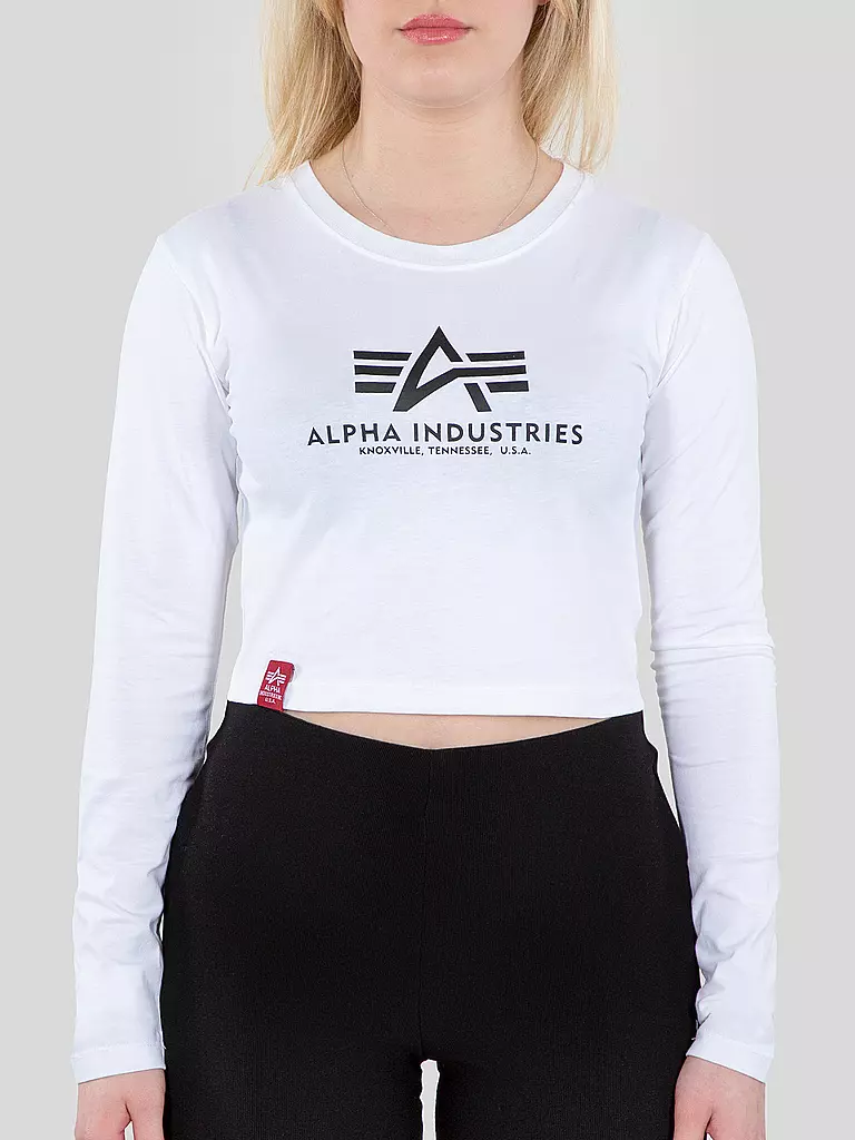 ALPHA INDUSTRIES | Langarmshirt | weiss