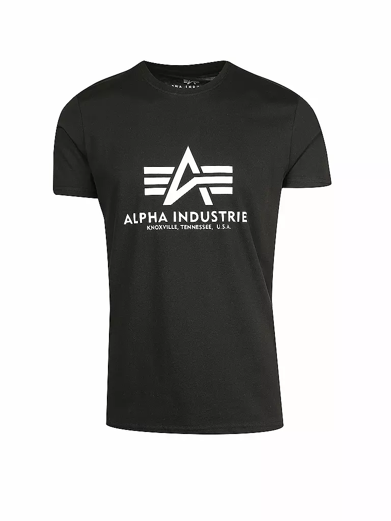 ALPHA INDUSTRIES | T-Shirt  | schwarz