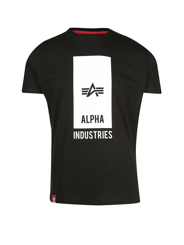 ALPHA INDUSTRIES | T-Shirt  | schwarz