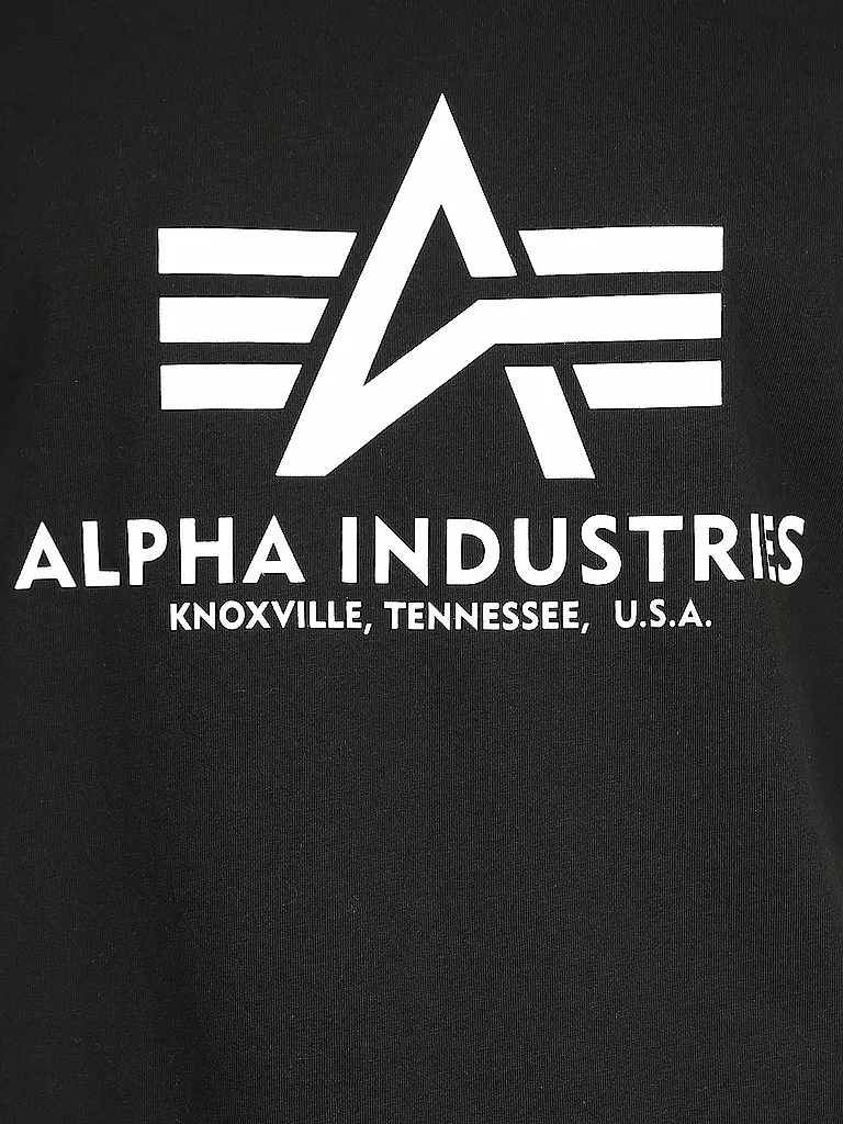 ALPHA INDUSTRIES | T-Shirt  | schwarz