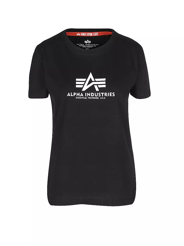 ALPHA INDUSTRIES | T-Shirt Regular Fit  | schwarz