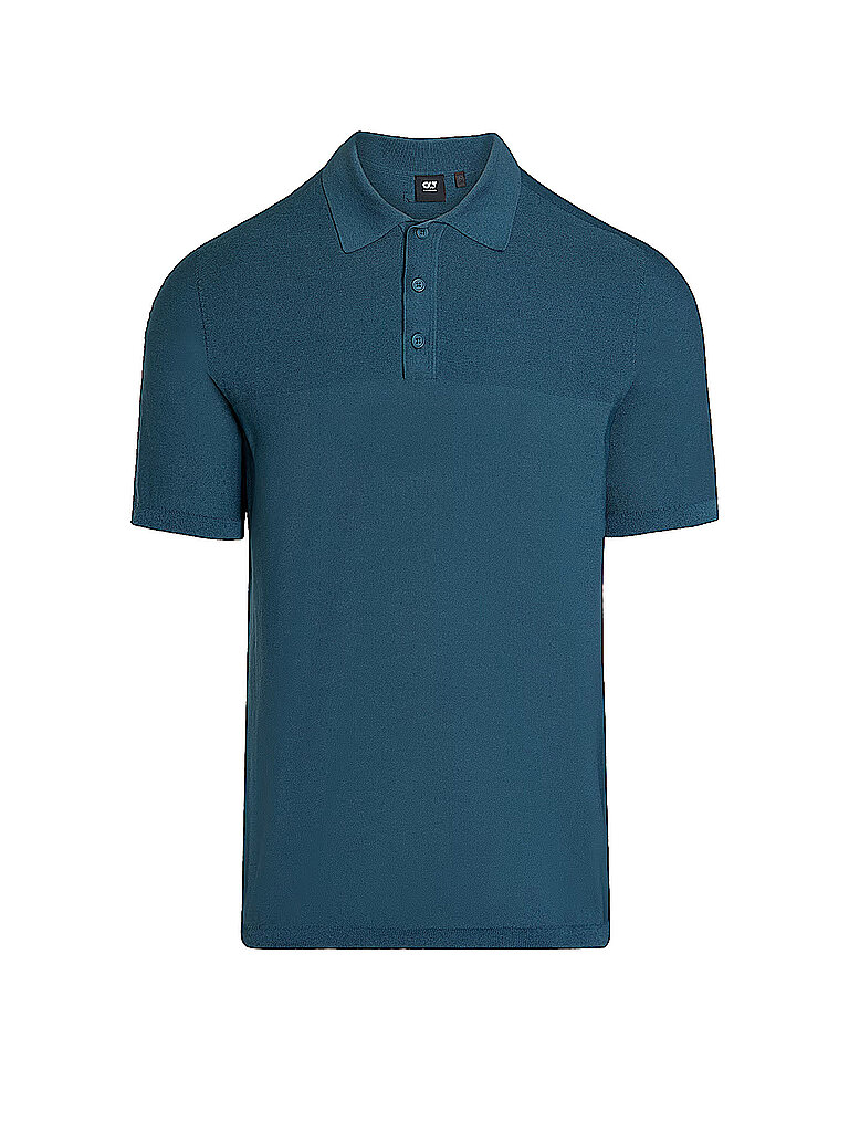 Strickpoloshirt FENZI petrol M herren