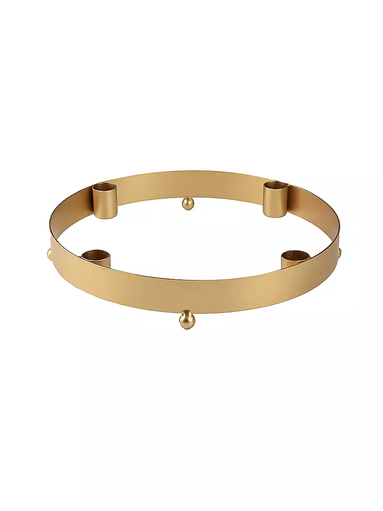 AM DESIGN | Adventskranz 26cm Gold | gold