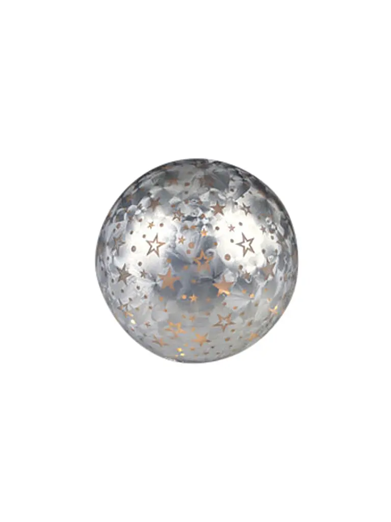 AM DESIGN | LED Weihnachtskugel 18cm | Silber