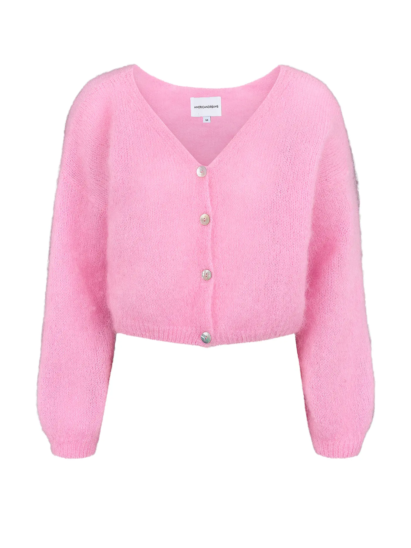 AMERICAN DREAMS | Cardigan Cropped Fit CORNELIA | rosa