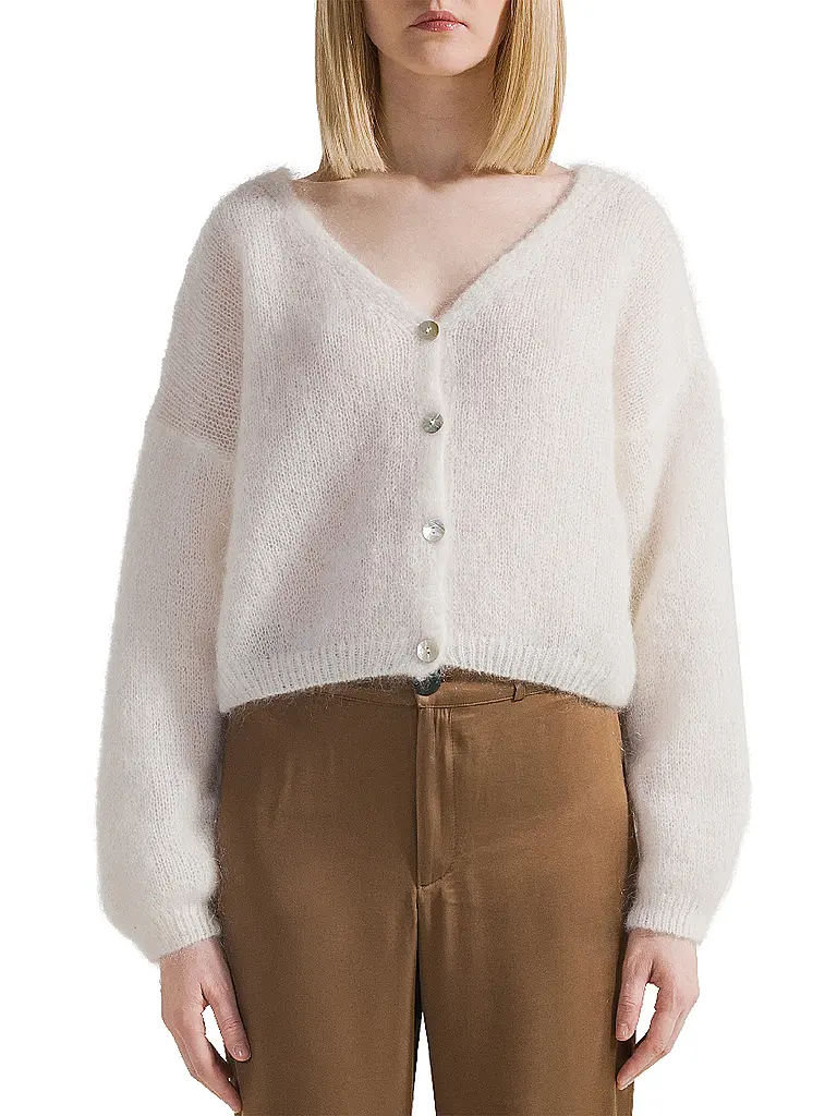 AMERICAN DREAMS | Cardigan Cropped Fit CORNELIA | creme
