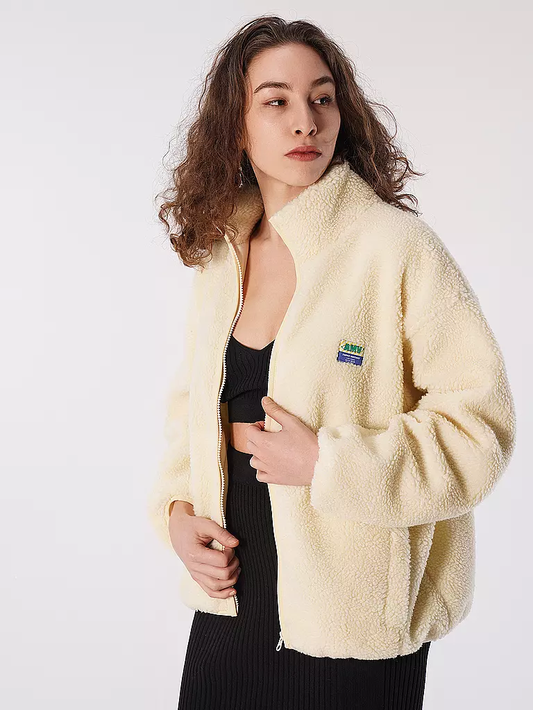 AMERICAN VINTAGE | Jacke in Felloptik | creme