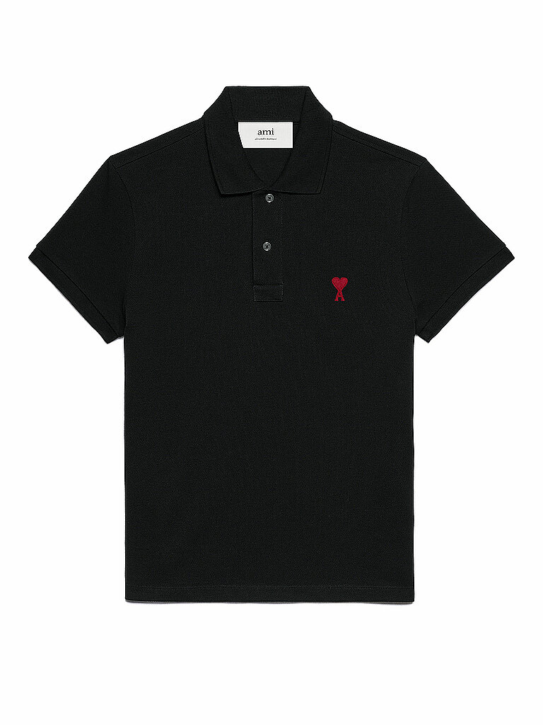 AMI PARIS Poloshirt schwarz | XL