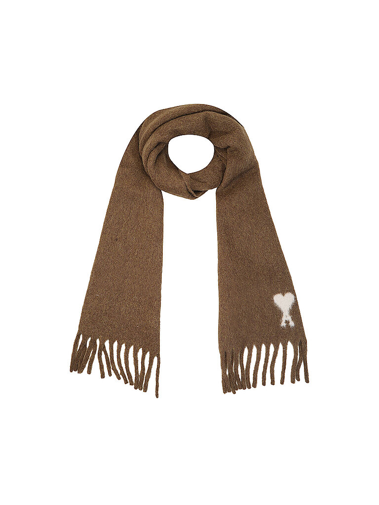 Ami Paris Herren Camel Schal Eg
