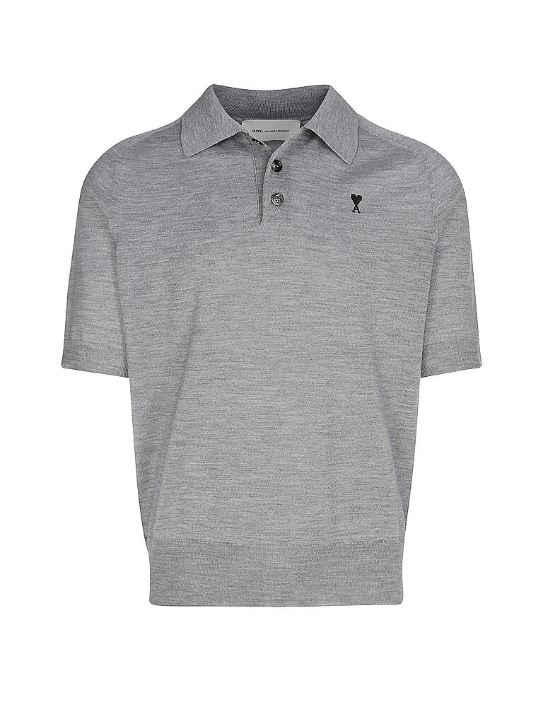 AMI PARIS Poloshirt  hellgrau | L