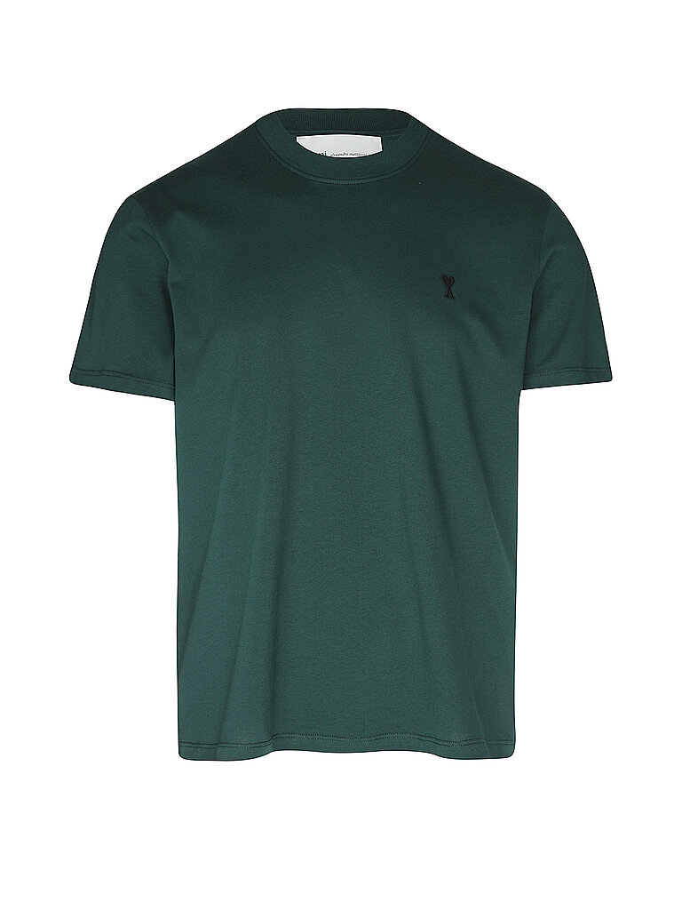AMI PARIS T-Shirt  dunkelgrün | S