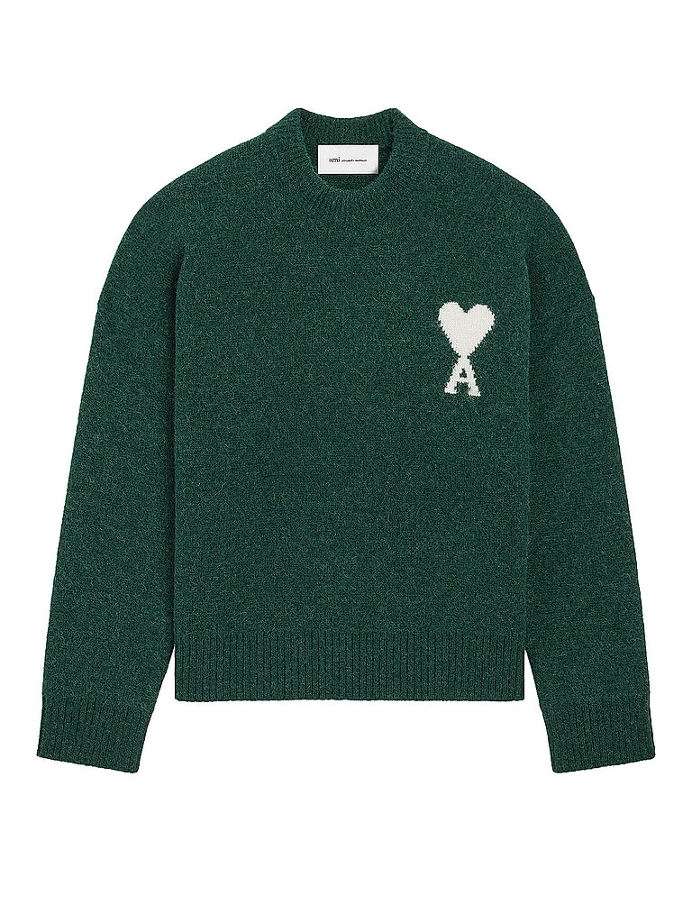 AMI PARIS Pullover  dunkelgrün | XL