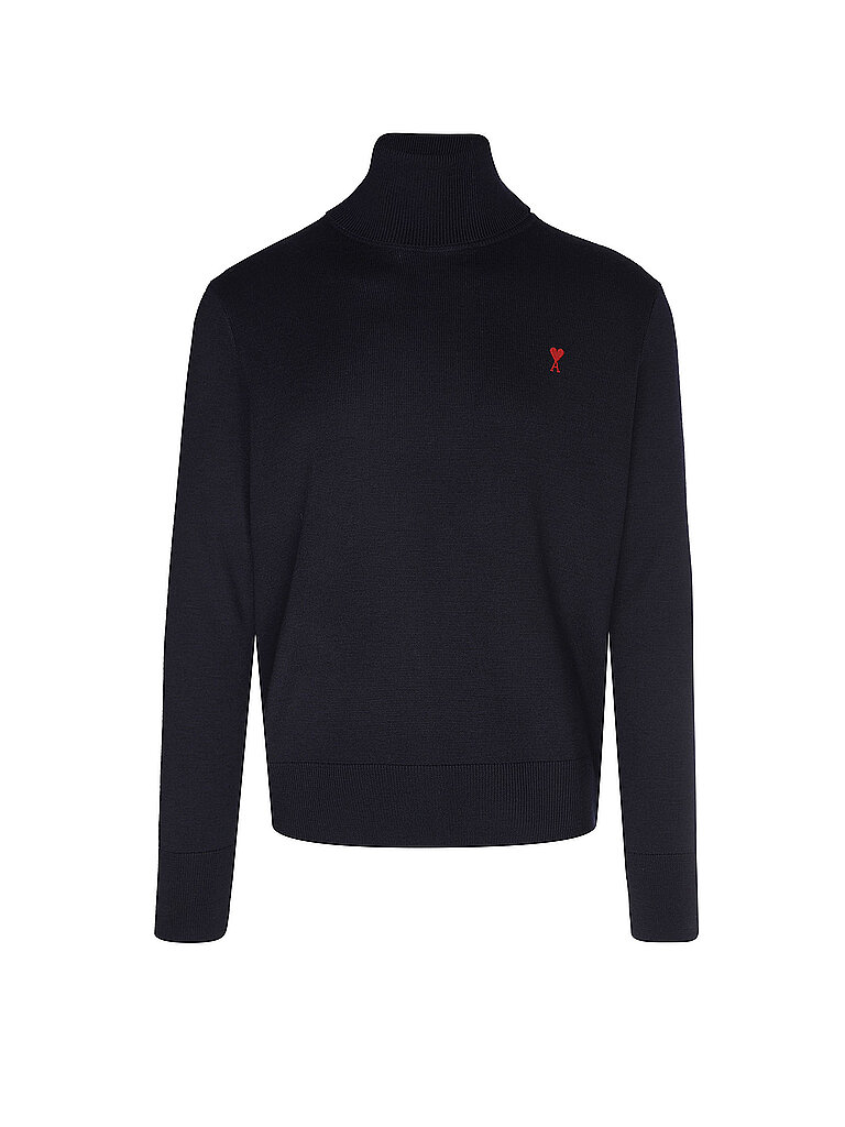 AMI PARIS Rollkragenpullover  blau | S