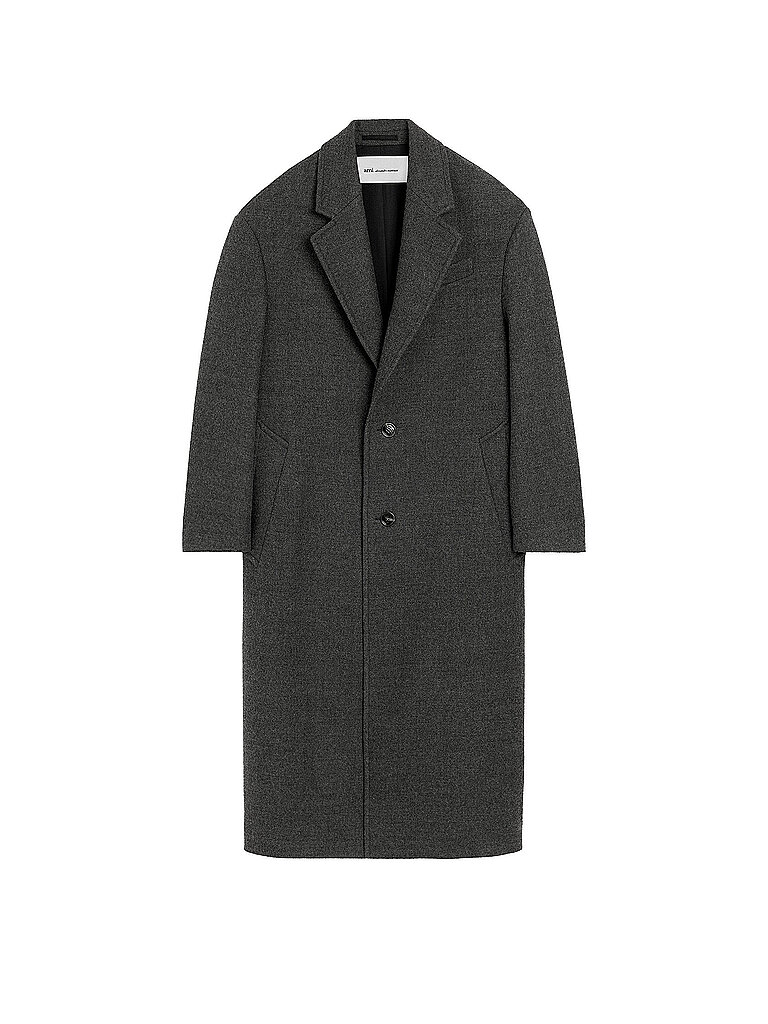 AMI PARIS Wollmantel Oversized Fit grau | 46