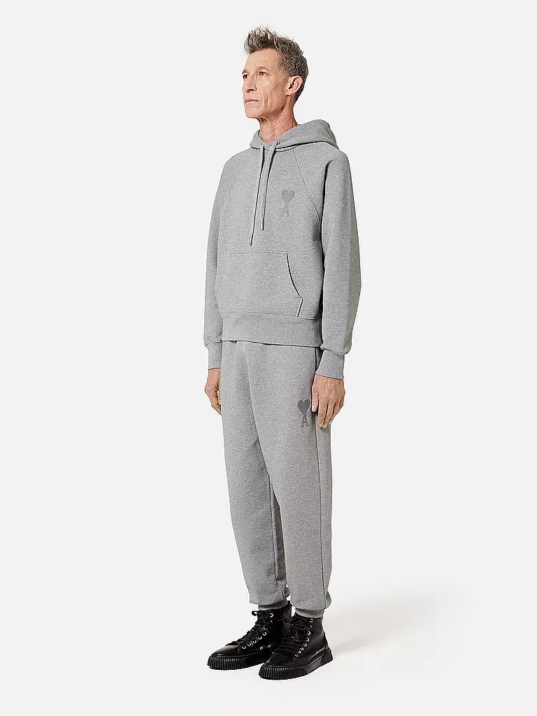 AMI PARIS | Kapuzensweater - Hoodie AMI DE COEUR | grau