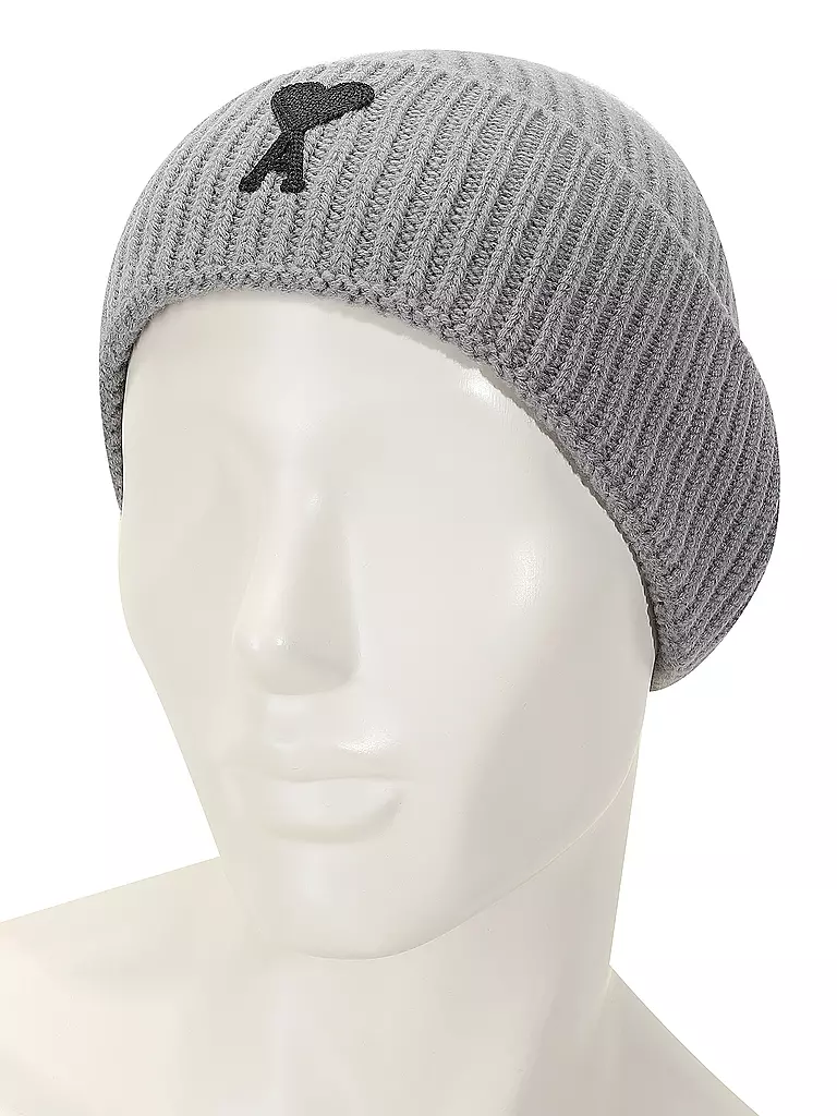 AMI PARIS | Mütze - Haube AMI DE COEUR | grau