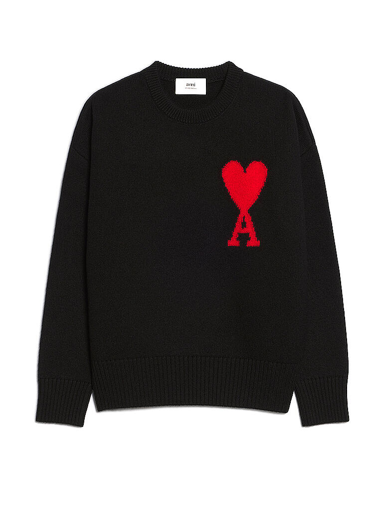 AMI PARIS | Pullover AMI DE COEUR | schwarz