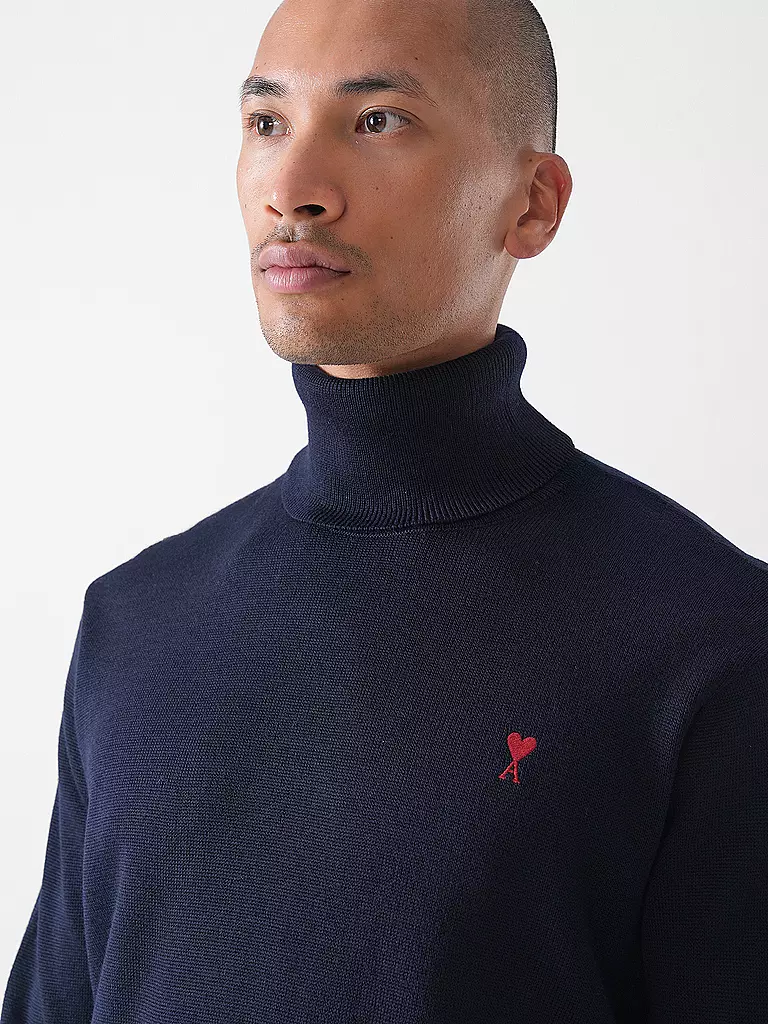 AMI PARIS | Rollkragenpullover  | dunkelblau