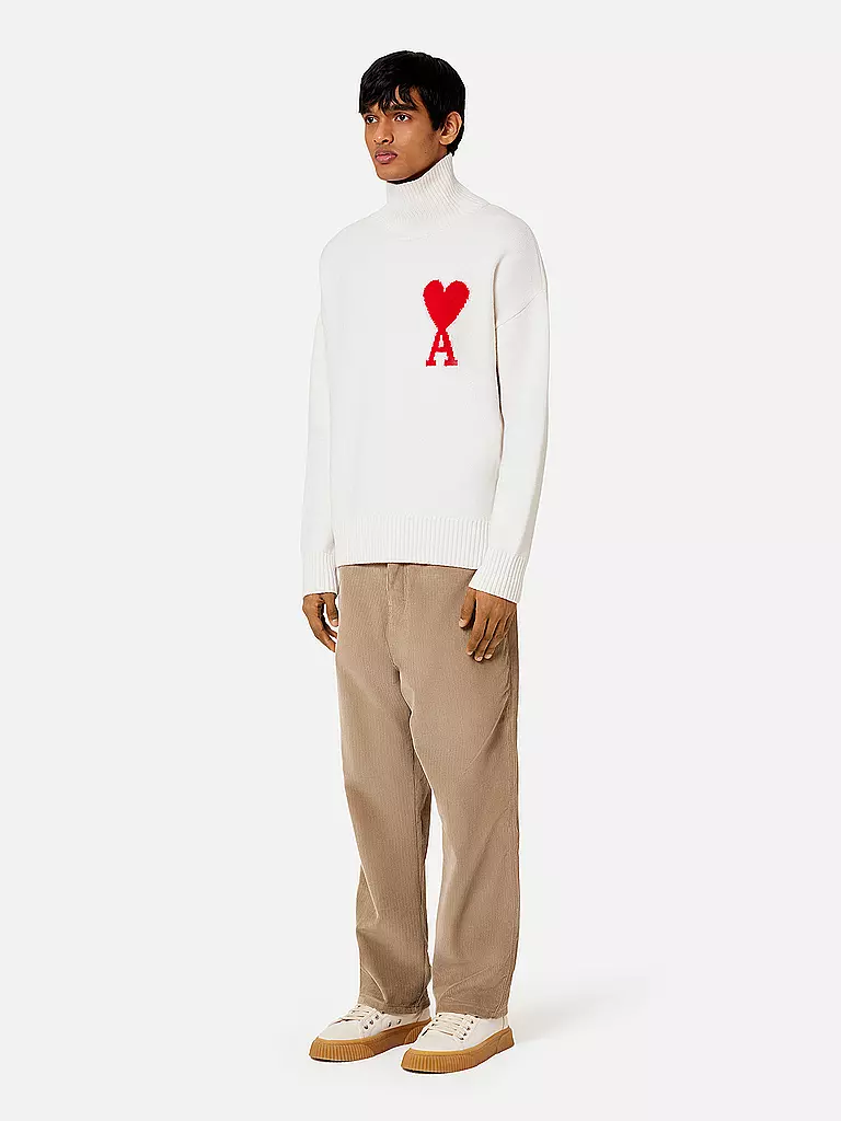 AMI PARIS | Rollkragenpullover | creme