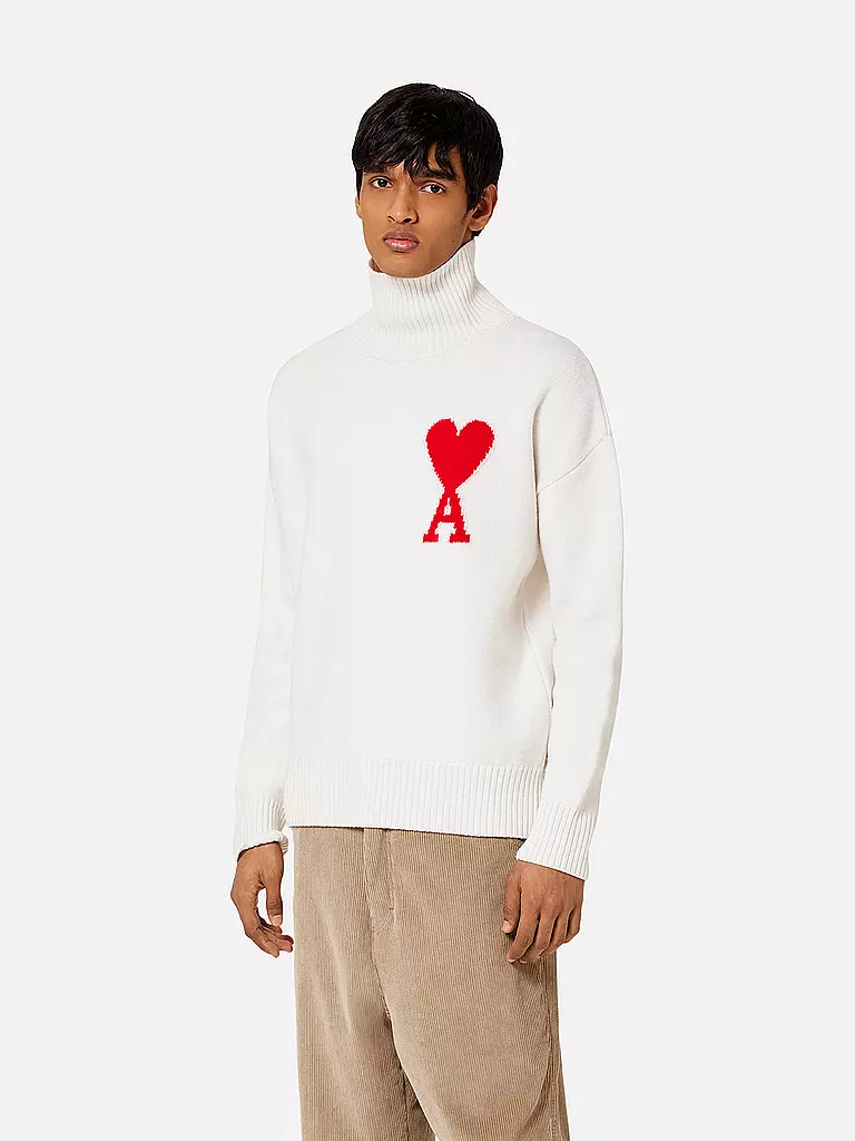 AMI PARIS | Rollkragenpullover | creme